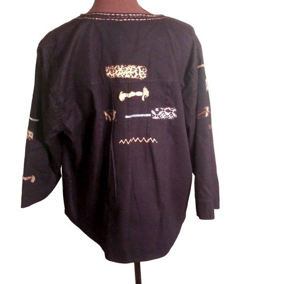 Plus Size Vintage Jacket, Women's Jacket, Oversize Jacket, Vintage Top, Jacket - Picture 3 of 14